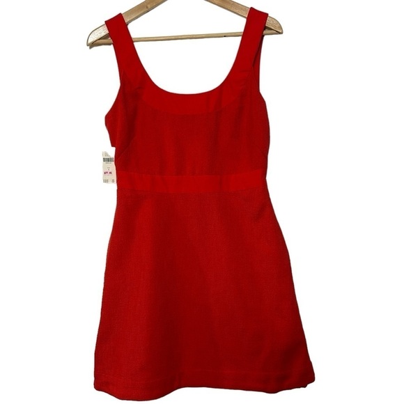 NWT Anthropologie Red Maeve Sleeveless Scoop-neck Mini Dress - Picture 7 of 14